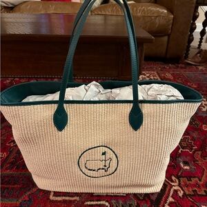 Masters berckmans exclusive  Cream and Teal Tote Bag